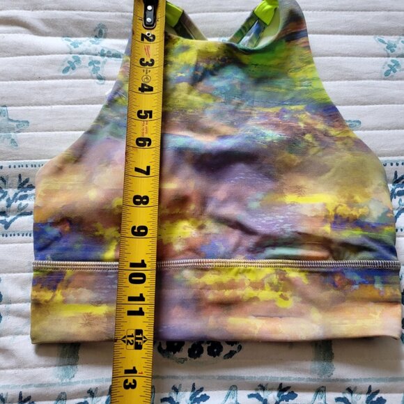 Lululemon Energy High-Neck Longline Tough Bra size 4. Multicolored - Picture 6 of 8